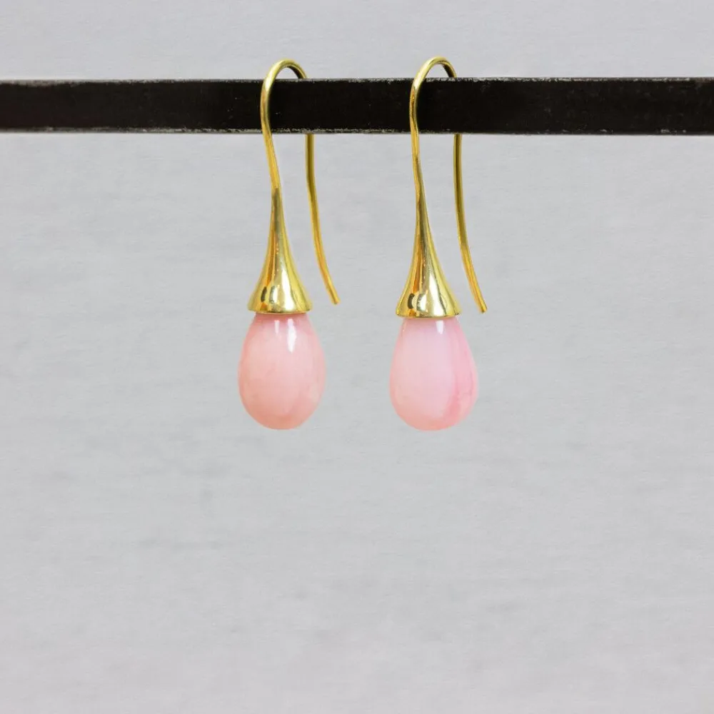 Jéh Jewels Touch Of Gold | Ohrhänger-Ohrhänger + Edelstein-PO