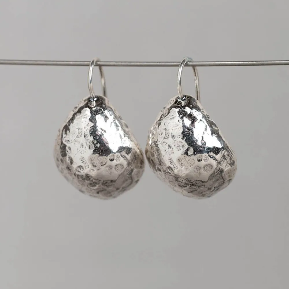 Jéh Jewels Silver | Ohrhänger-Ohrring aus Silber, oxyglänzende Muschel
