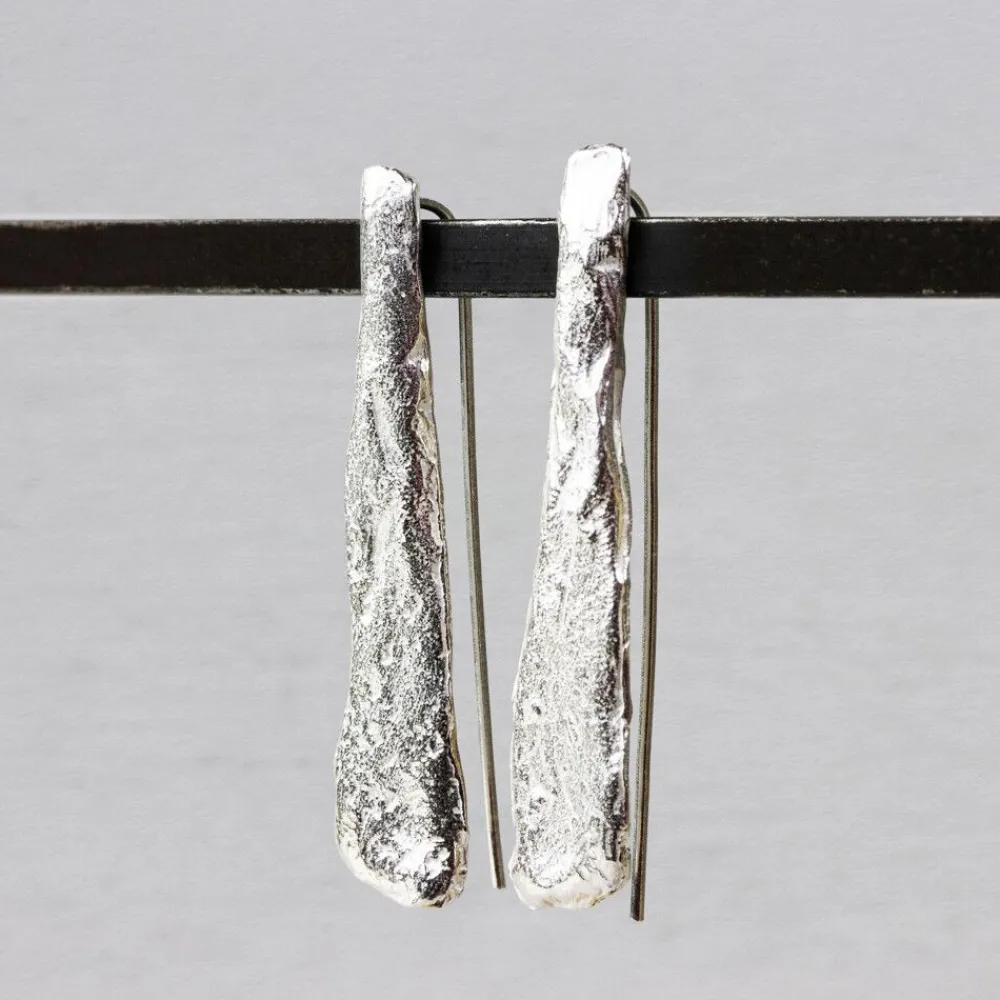 Jéh Jewels Silver | Ohrhänger-Ohrring flach lang Silber