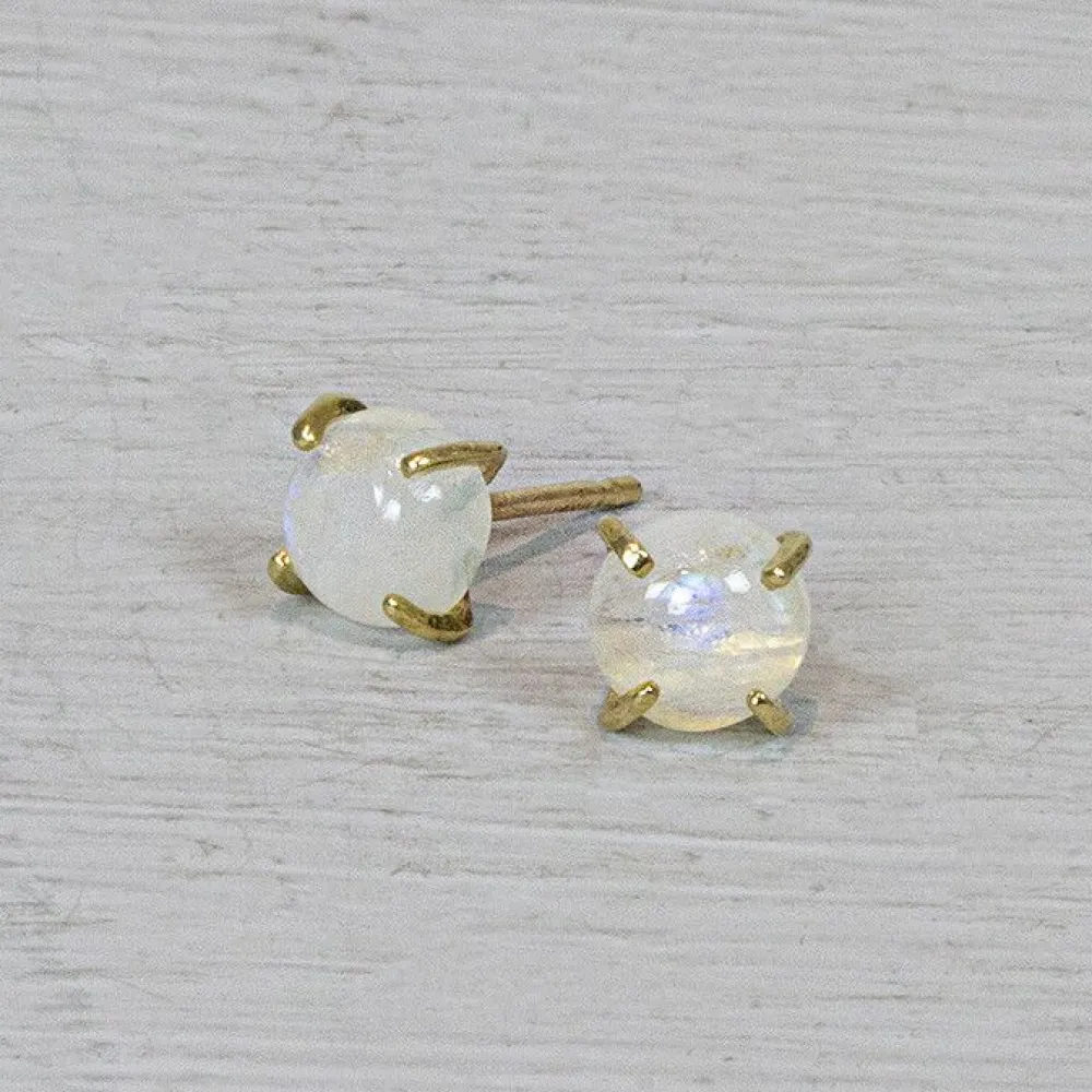 Jéh Jewels Ohrstecker | Edelsteine-Ohrring Rose mit Mondstein