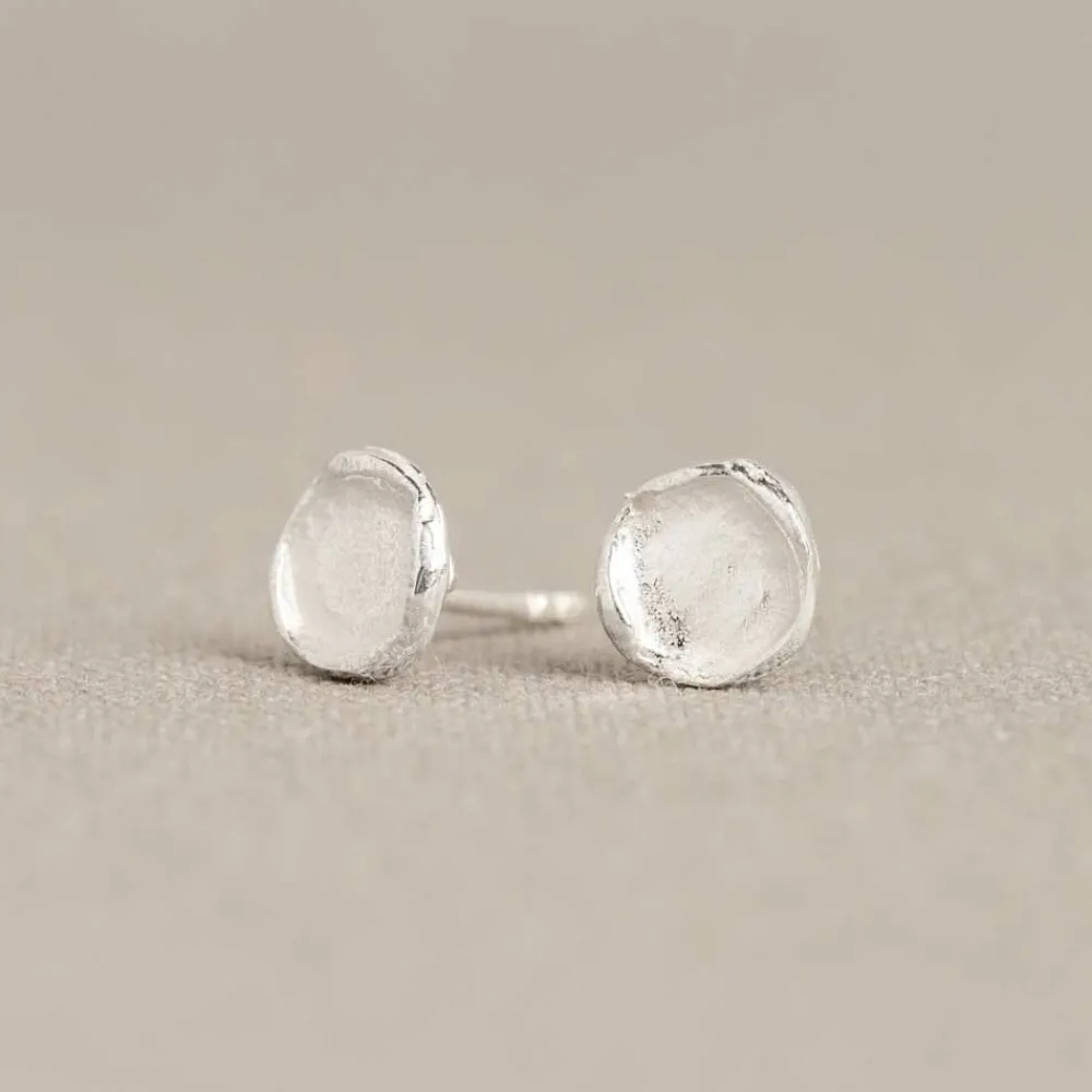 Jéh Jewels Ohrstecker | Silver-Ohrring rund Silber