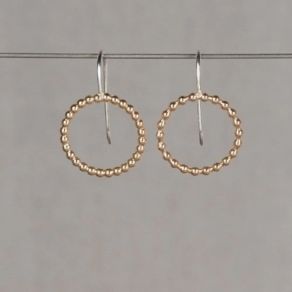 Jéh Jewels Touch Of Gold | Ohrhänger-Ohrring Silber + Goldfilled