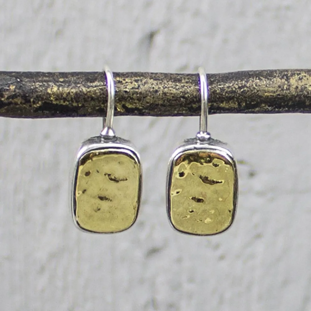Jéh Jewels Touch Of Gold | Ohrhänger-Ohrring-Block mit 9 Karat Gold