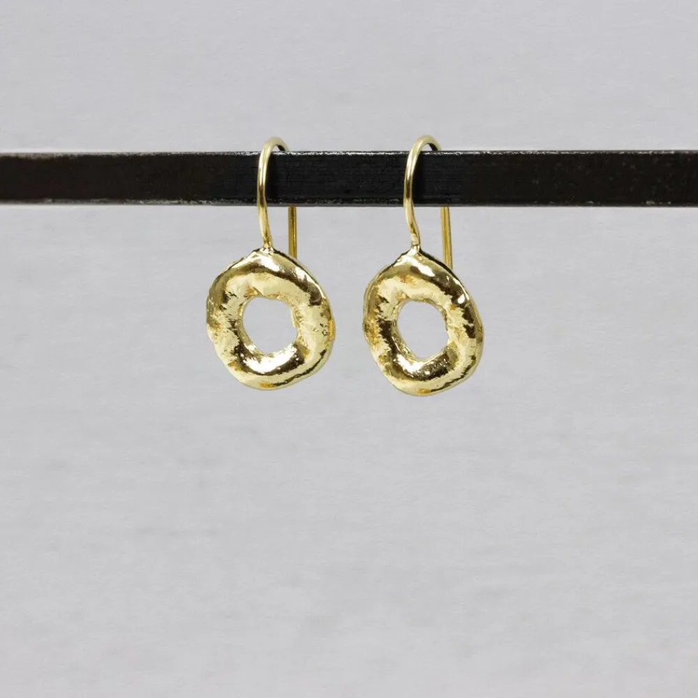 Jéh Jewels Touch Of Gold | Ohrhänger-Ohrringe Donut vergoldet