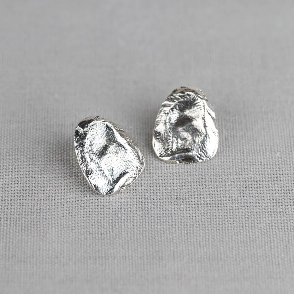 Jéh Jewels Lang Ohrstecker | Silver-Ohrstecker