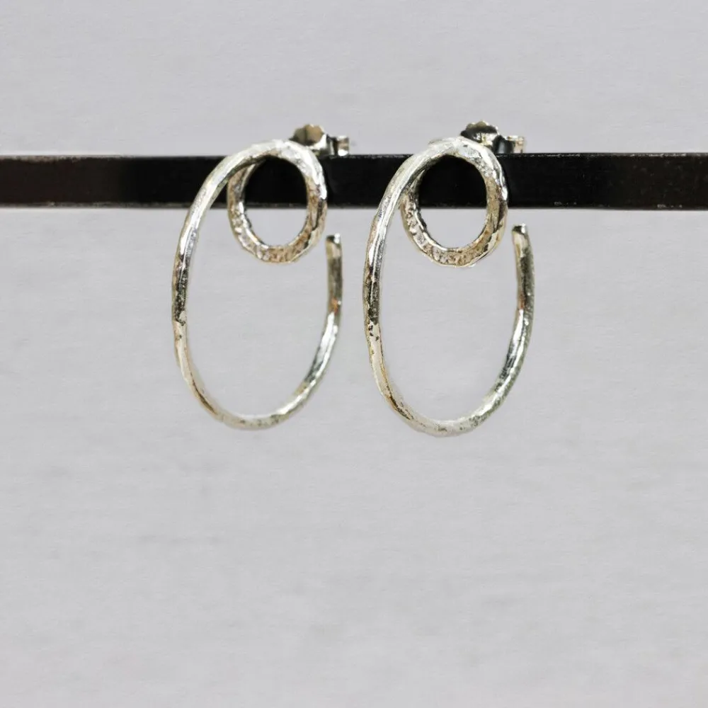 Jéh Jewels Silver | Lang Ohrstecker-Ohrstecker Artwork Silber