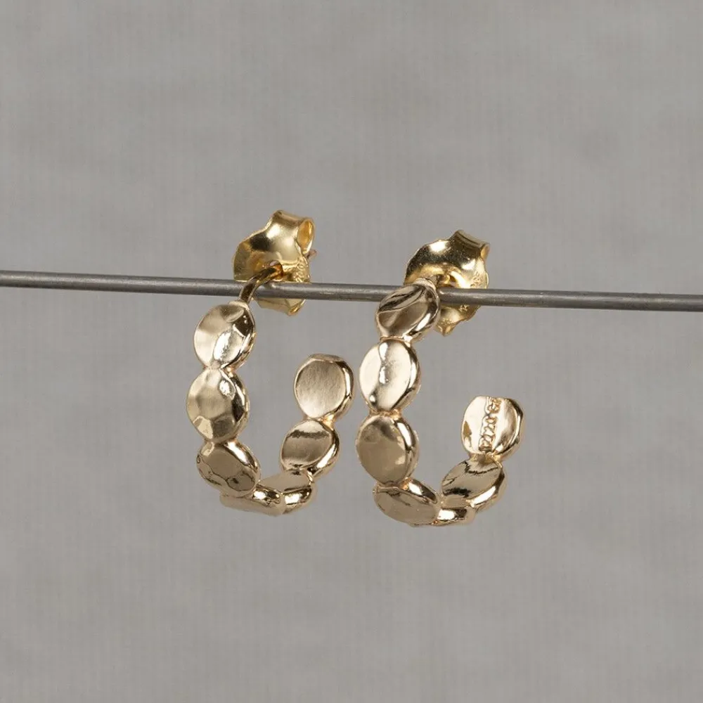 Jéh Jewels Creool | Touch Of Gold-Ohrstecker mit goldfilled bubbles
