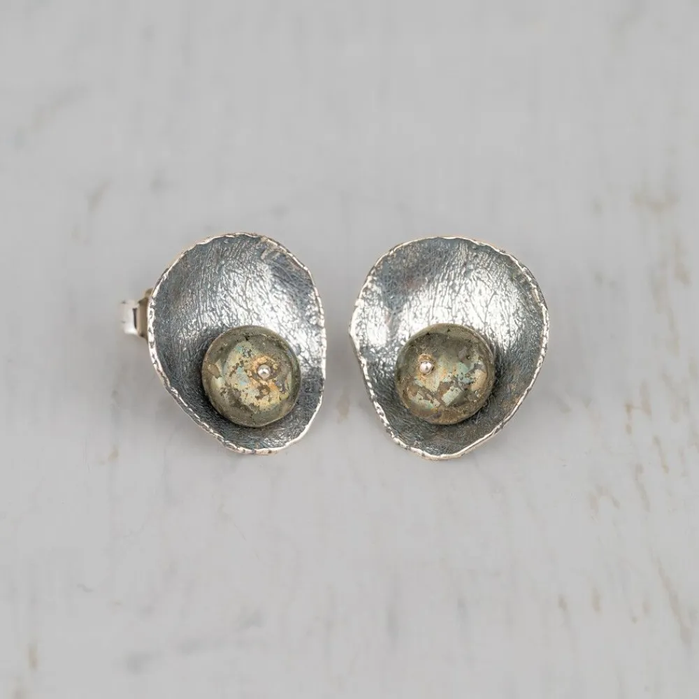 Jéh Jewels Silver | Ohrstecker-Ohrstecker Silber Oxy + Pyrit