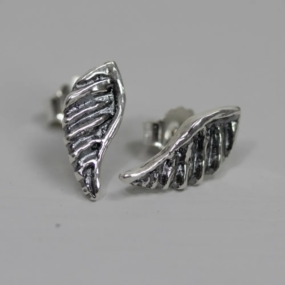 Jéh Jewels Silver | Ohrstecker-Ohrstecker Silber oxy 'Angelwing'