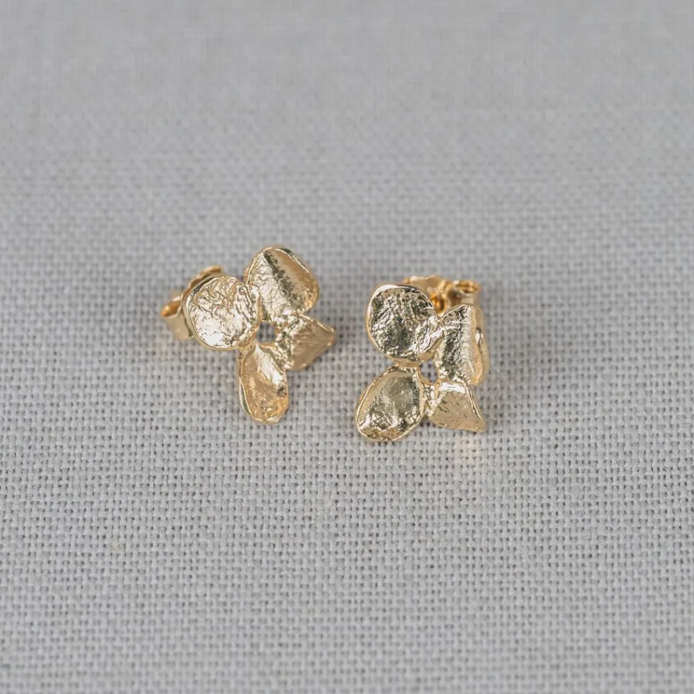 Jéh Jewels Touch Of Gold | Ohrstecker-Ohrstecker violettes Silber vergoldet