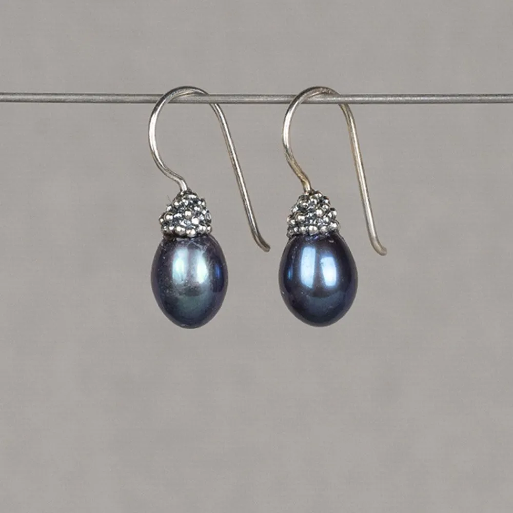 Jéh Jewels Pearls | Ohrhänger-Oorbel zilver + Parel grijs