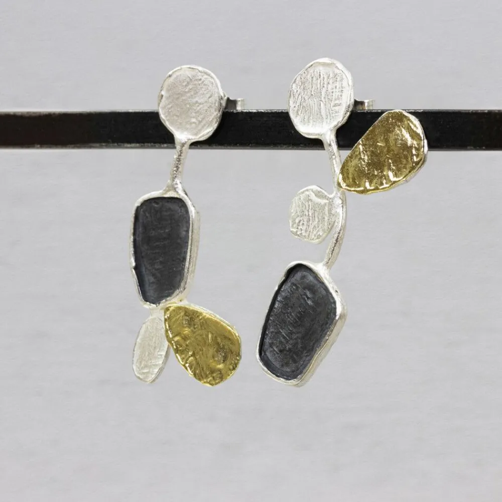 Jéh Jewels Touch Of Gold | Lang Ohrstecker-Oorsteker lentekriebels