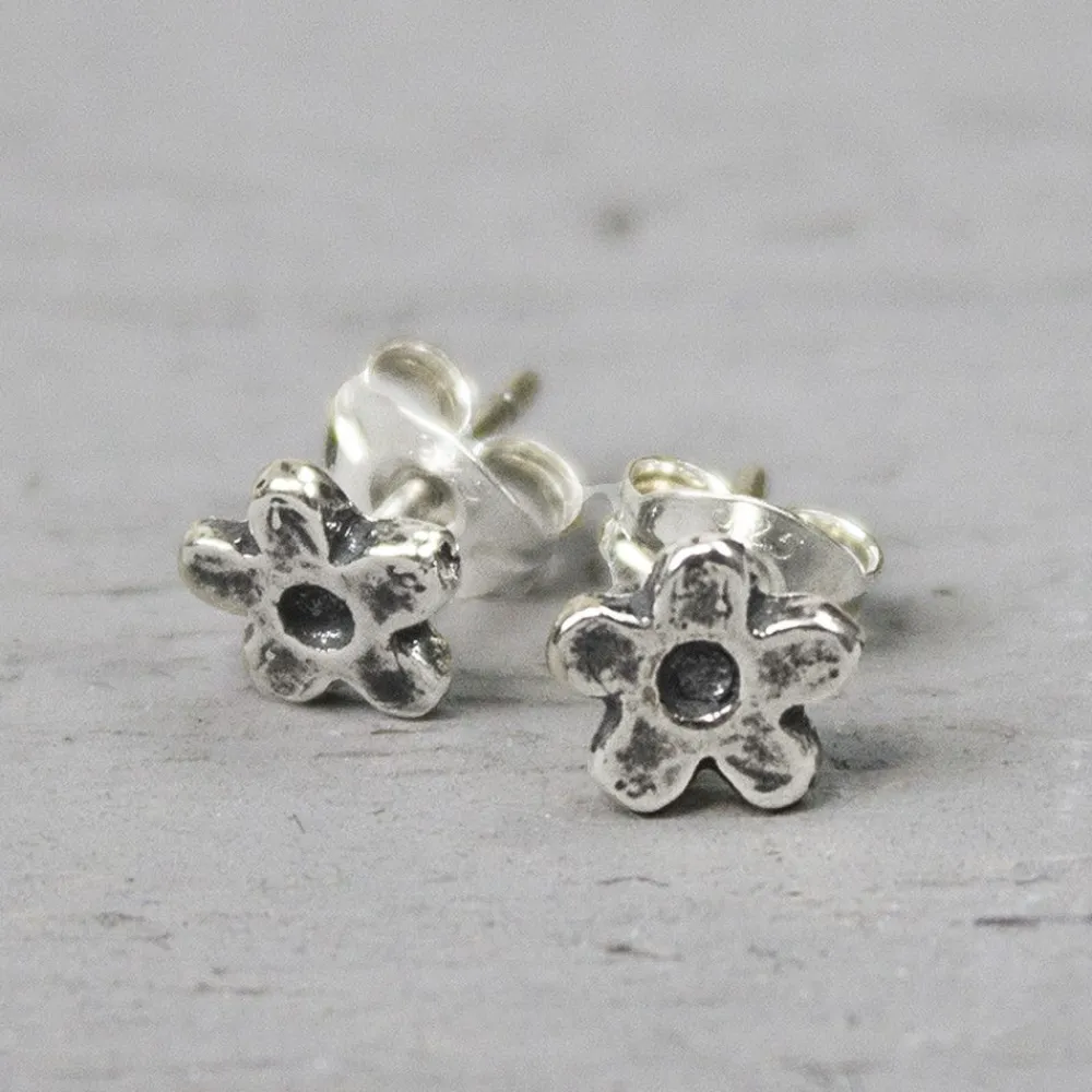 Jéh Jewels Silver | Ohrstecker-Oorsteker zilver oxy Bloem