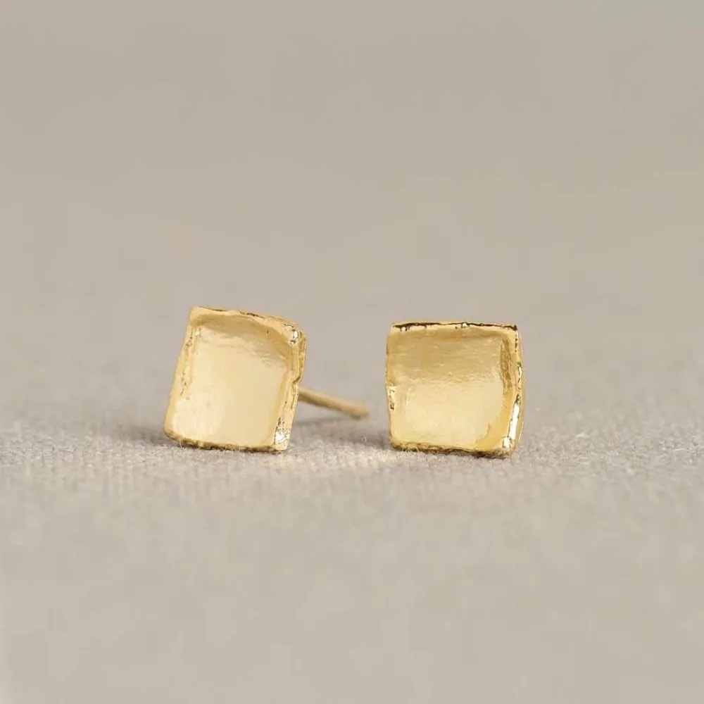 Jéh Jewels Touch Of Gold | Ohrstecker-Oorsteker zilver verguld