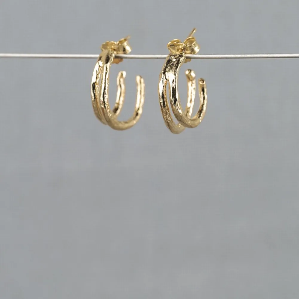 Jéh Jewels Lang Ohrstecker | Creool-Reifen zwei ist eins