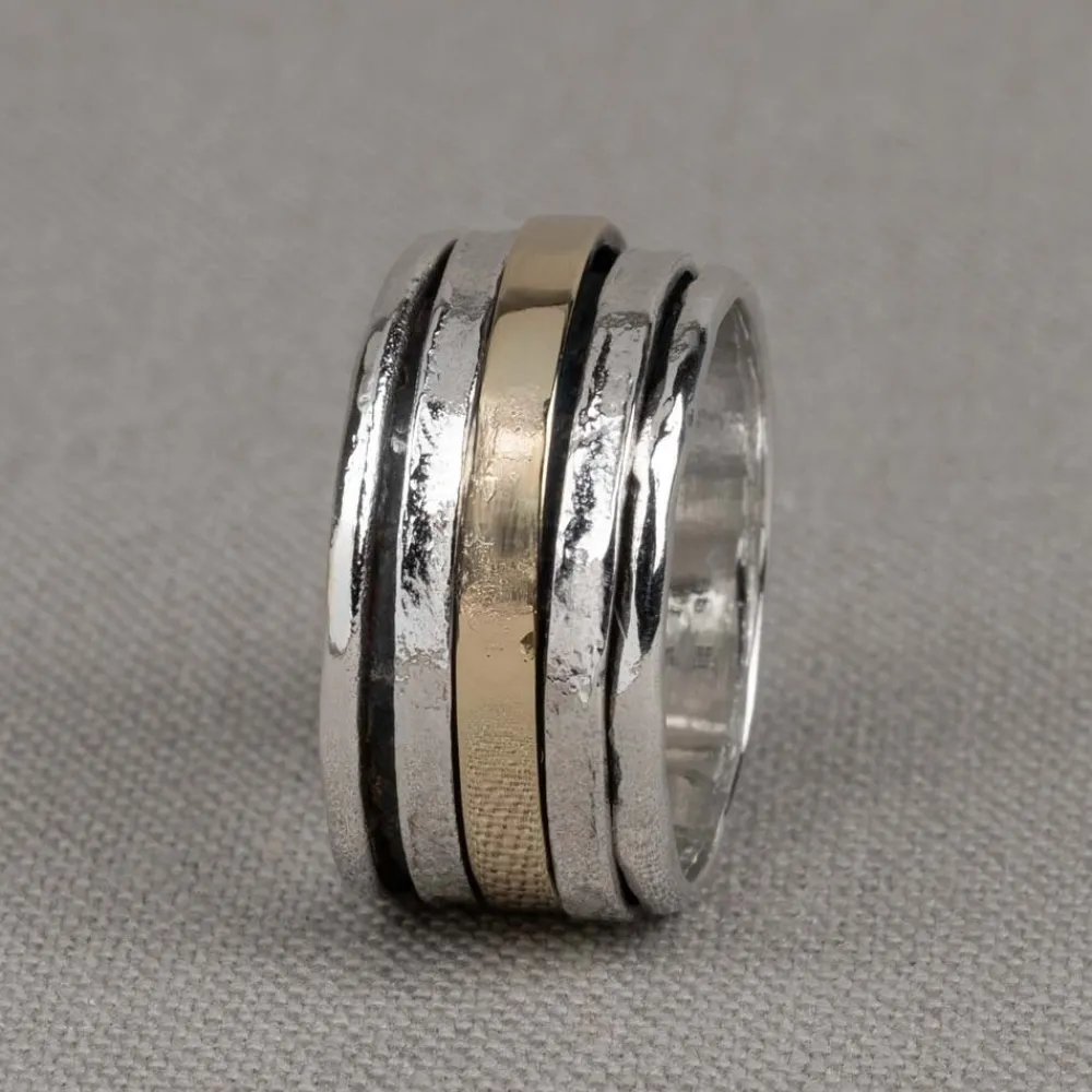 Jéh Jewels 9 Carat | Touch Of Gold-Ring mit Band aus 9 Karat dünn