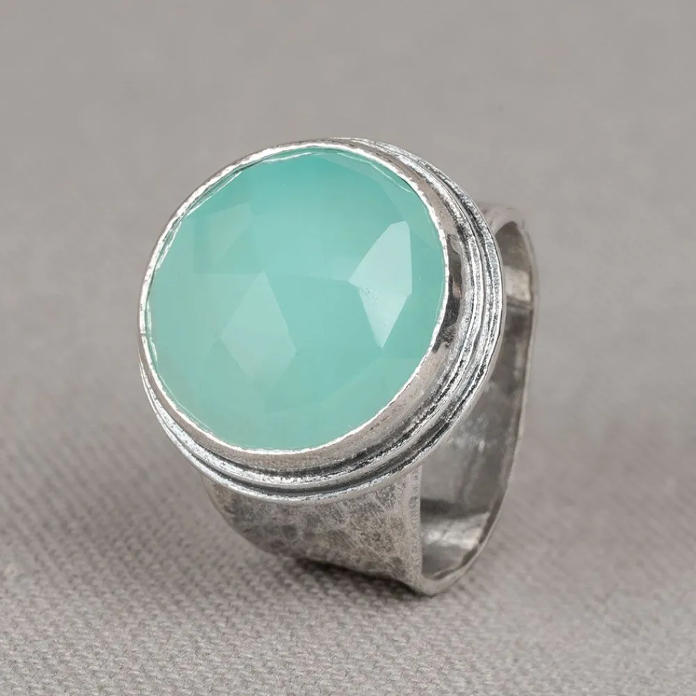 Jéh Jewels Silver | Edelsteine-Ring Silber + Grüner Quarz