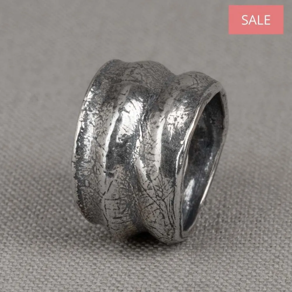Jéh Jewels Silver-Ring Silber Oxy Harmonika