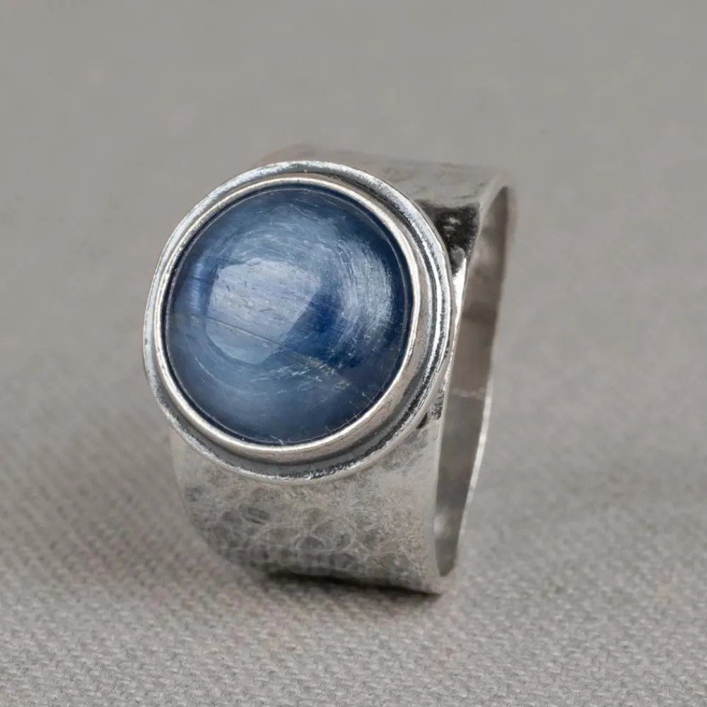 Jéh Jewels Silver | Edelsteine-Ring Silber Oxy mit Kyanit