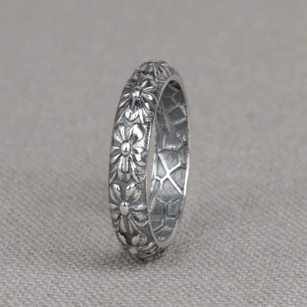 Jéh Jewels Mix & Match & 9 Carat-Ring zilver oxy Little Flower Power