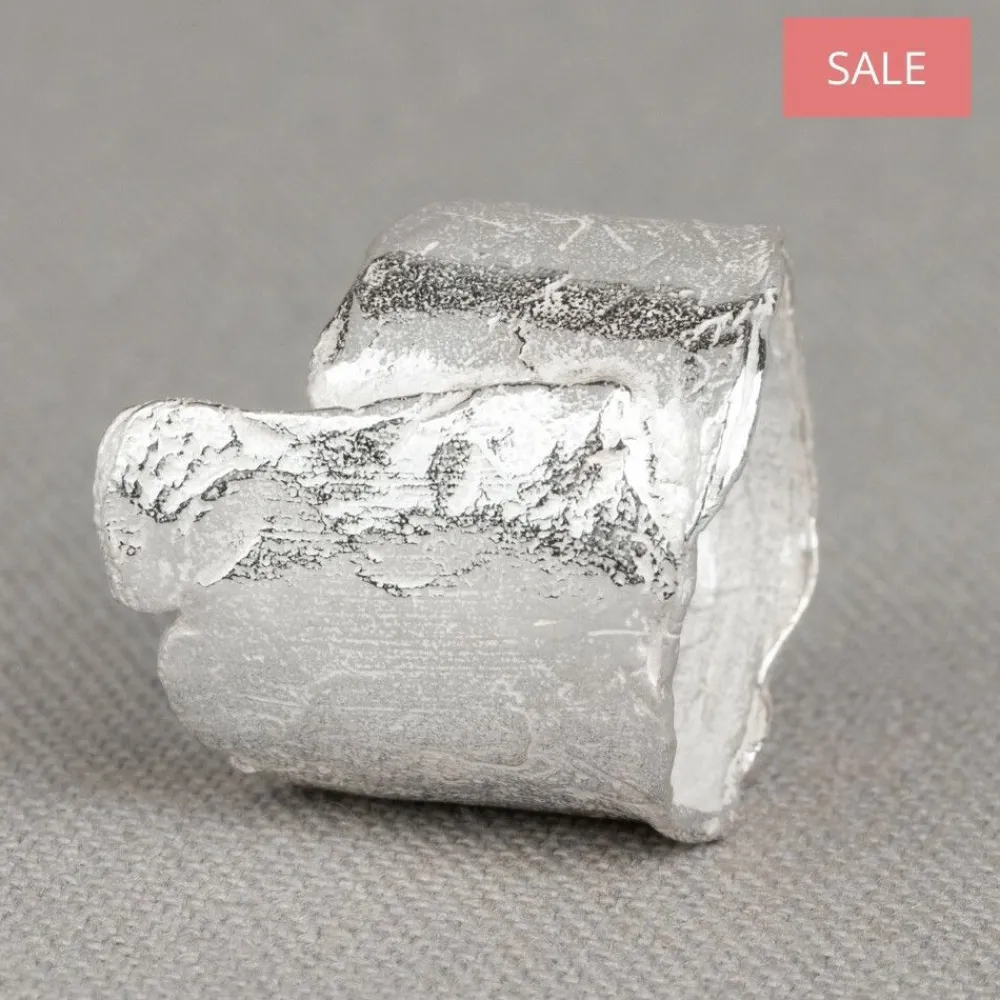 Jéh Jewels Silver-Ring zilver wit gevouwen SALE