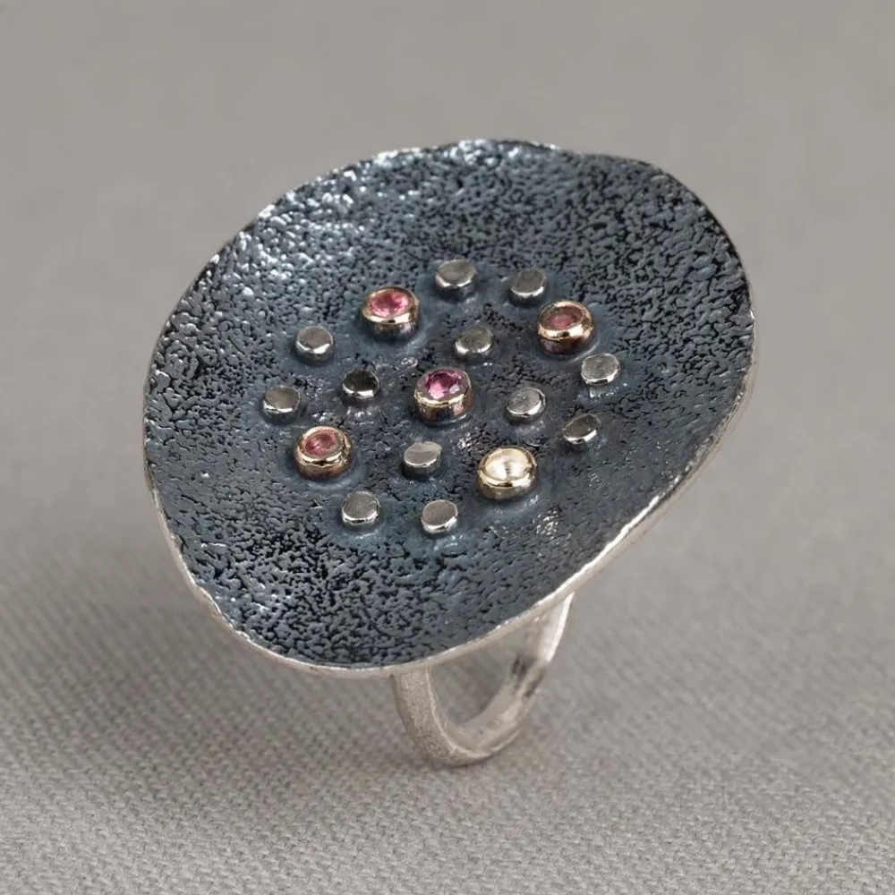 Jéh Jewels Edelsteine-Ringstreusel + rosa Turmalin