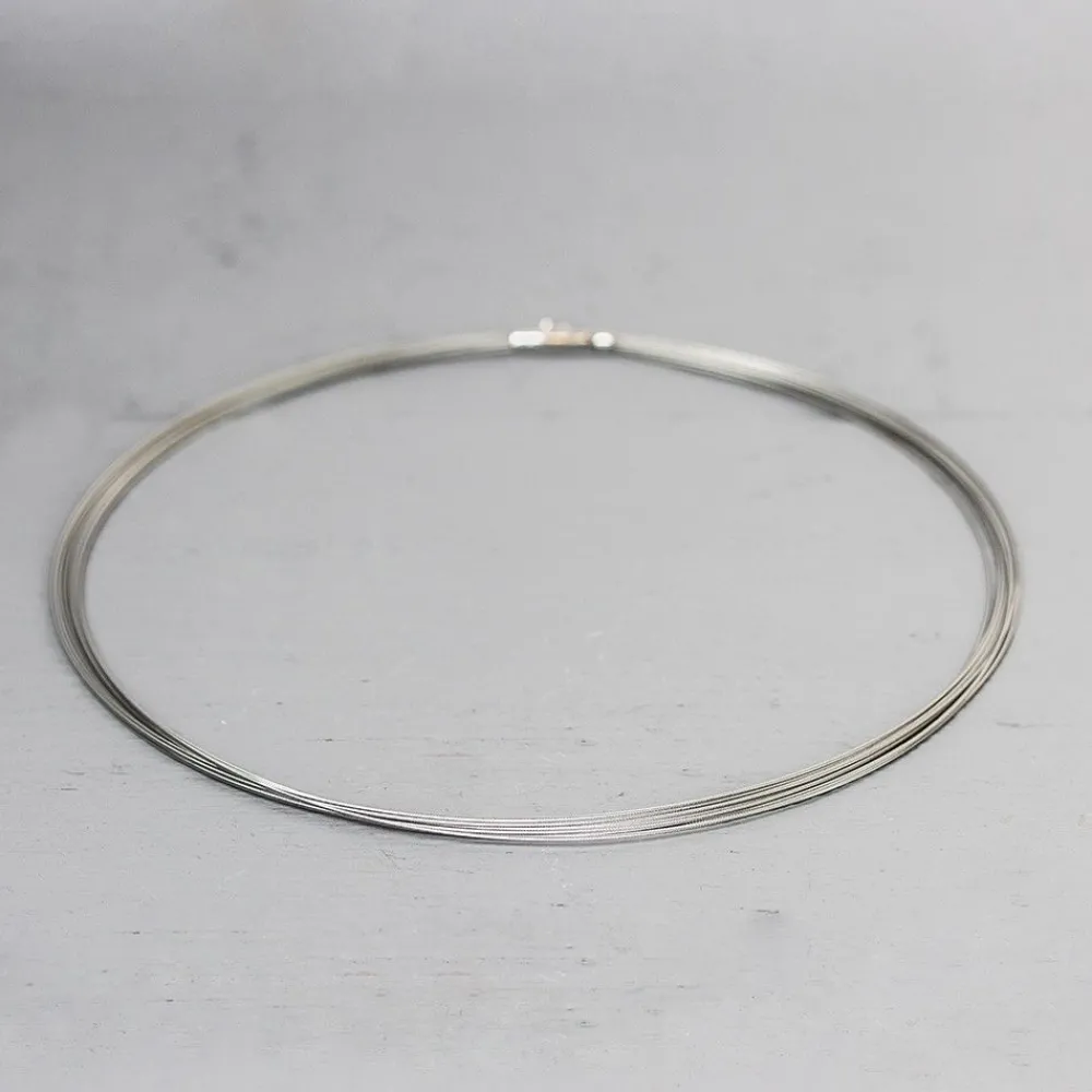 Jéh Jewels Silver | Basis Halskette-Spang Edelstahl 10-Draht-Krokodilbackenverschluss